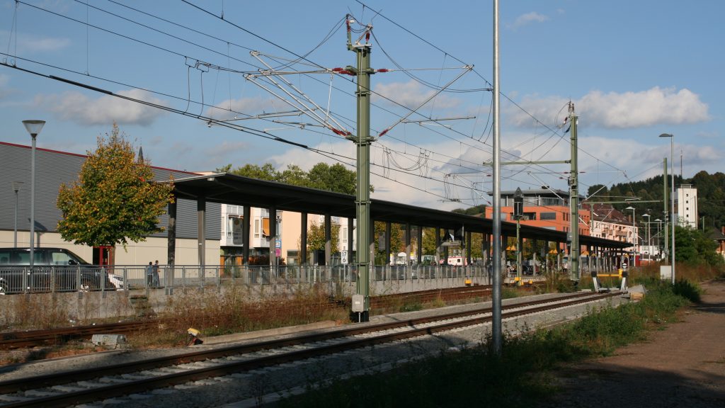 Abstellgleis der Saarbahn in Lebach